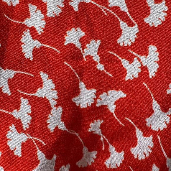 Diane Von Furstenberg DVF for Target V-Neck Ginkgo Cherry Tomato Maxi Dress 1X - Picture 12 of 13